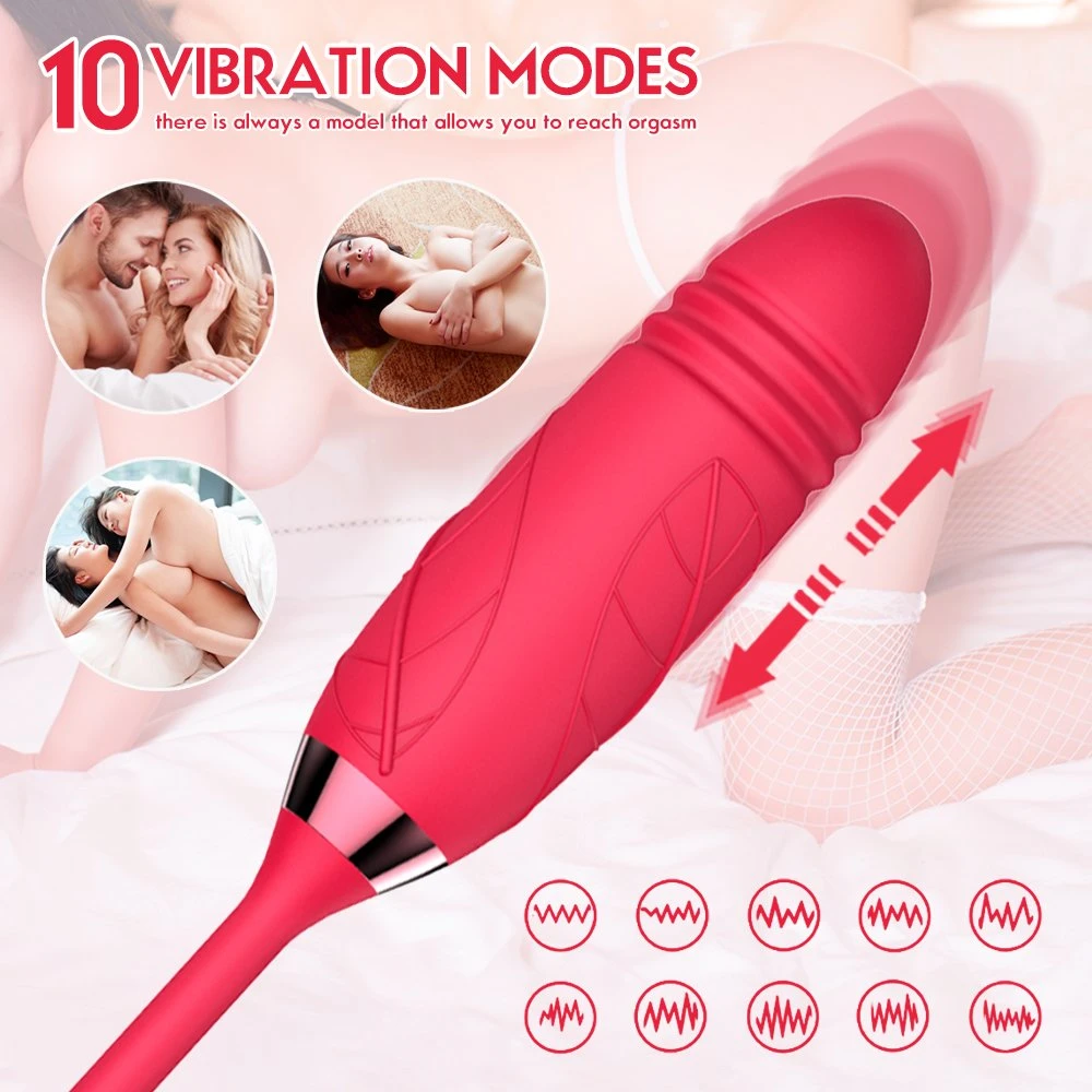 Rose Vibrator Vagina Sucking Vibrator Nipple Sucker Oral Licking Clitoris Stimulation Sex Toys for Women