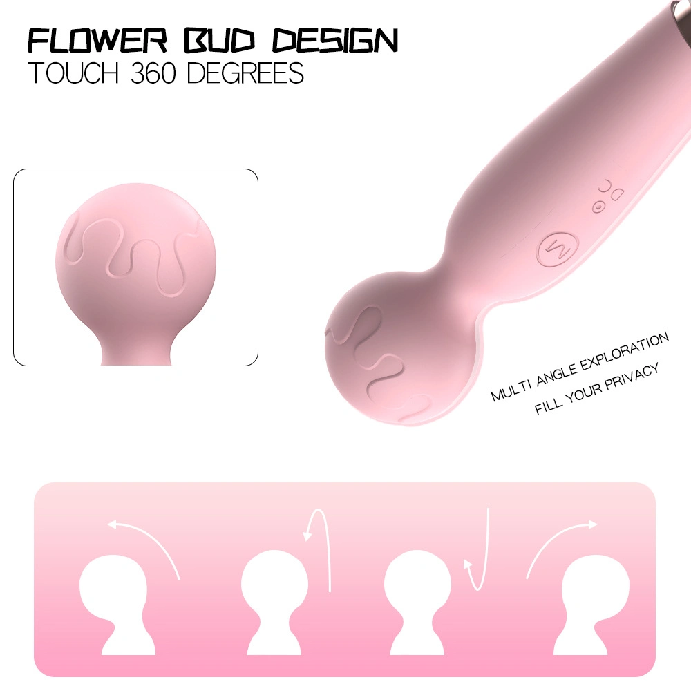 Adult AV Massage Stick Full Silicone Super Shock Massage Stick AV Wand Sex Toy for Man Vibrator