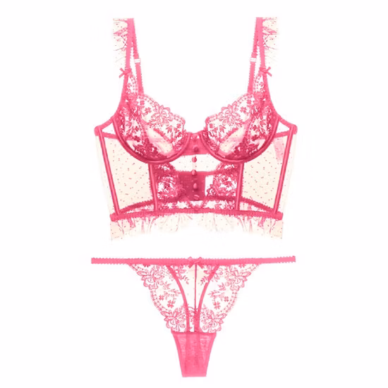 Damen Sexy Langerie Bralette Lenceria PARA Mujer Push-up Lengerie Erotische Bügel-BH und Slip-Sets Dessous für Frauen